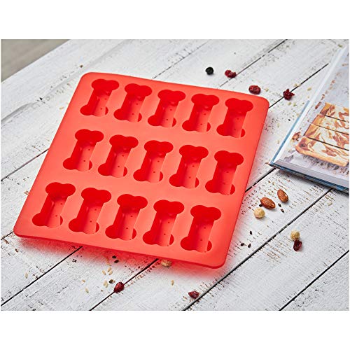 AmazonBasics - Molde de silicona con diseño de hueso para perro