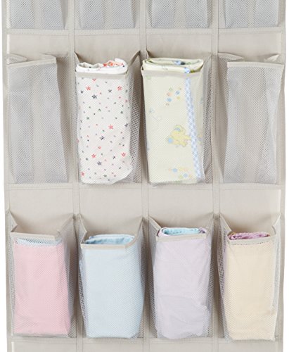AmazonBasics - Organizador de zapatos de tamaño grande para 20 zapatos, para colgar sobre puertas