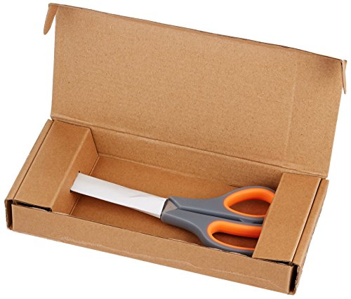 AmazonBasics - Tijeras con mango suave y cuchilla de titanio (20 cm, pack de 1)
