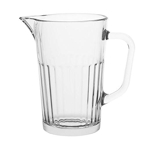 AmazonCommercial Fluted Style Glass Pitcher, 41.5 oz.