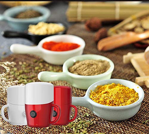Amoladoras Portátiles, Amoladoras Pequeñas Del Hogar, Grano Seco De Grano Amoladoras, Amoladoras En Seco, Molinillos De Múltiples Funciones En El Hogar, Dual Interruptores, Más Seguro ( Color : Red )