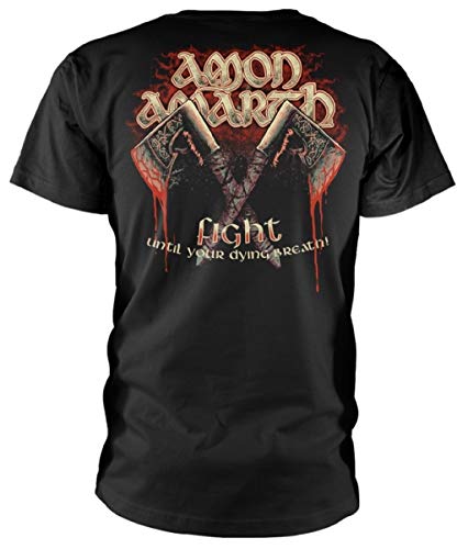 Amon Amarth 'Fight' (Black) T-Shirt (Medium)