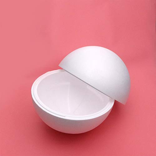 Amosfun bolas de espuma bola de espuma de poliestireno blanco para manualidades de bricolaje artesanía proyectos escolares adornos (30 cm)