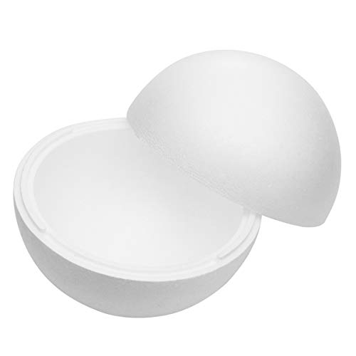 Amosfun bolas de espuma bola de espuma de poliestireno blanco para manualidades de bricolaje artesanía proyectos escolares adornos (30 cm)