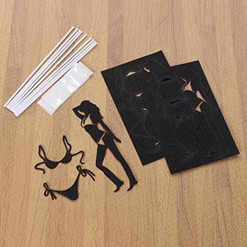 Amosfun DIY Cake Topper Creative Cupcake Topper Playa de Verano Ducha Nupcial Despedida de Soltera/Despedida de Soltero Suministros Decoración de la Torta 9pcs