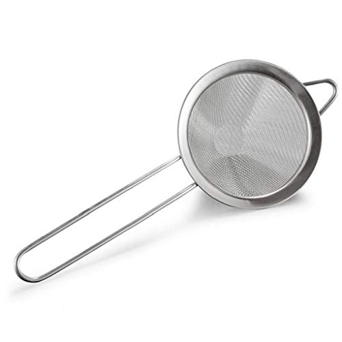 Amoyer Barra De Acero Inoxidable Colador De Malla Fina Colador Colador Largo Cónico Hielo Tamiz Tamiz