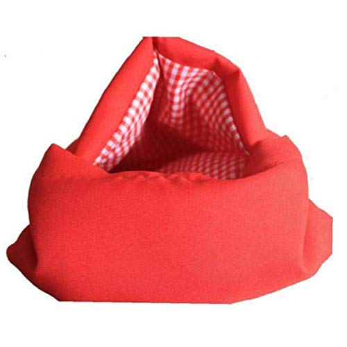 Amoyer Rojo Lavable Olla Bolsa de Patatas al Horno de microondas Cocinar la Patata Quick Fast (Cocineros 4 Patatas a la Vez)