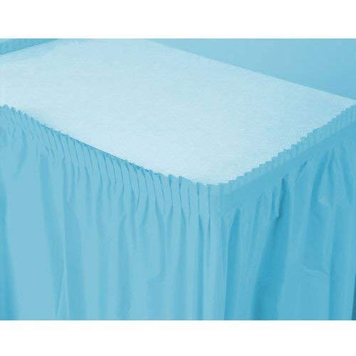 amscan - Faldón de Mesa, Color Azul caribeño (77025-54A)
