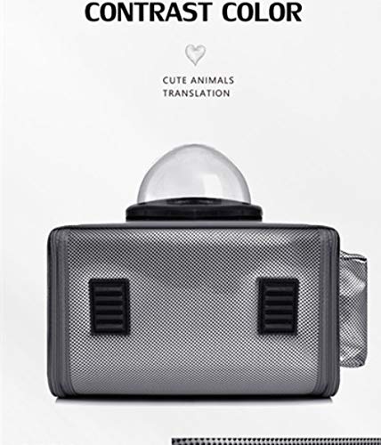 AMTSKR - Bolsa para mascotas (38 x 22 x 32 cm), color transparente y transpirable
