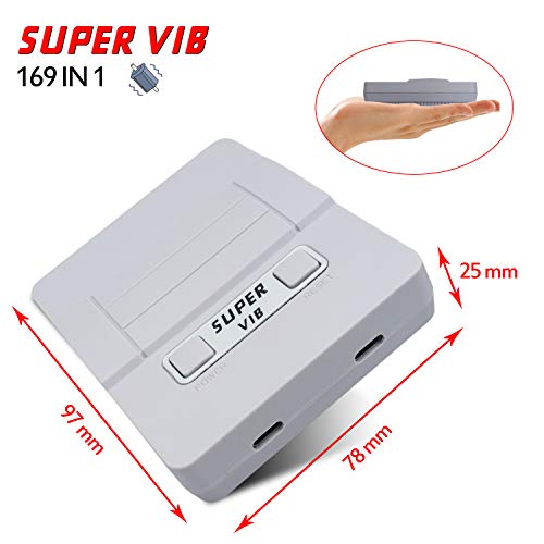 Anbernic Consolas de Juegos Portátil , Consola de Juegos Retro con 169 Juegos (30 Juegos Vibrantes) , TV-Output Videojuegos Portátil - Gris