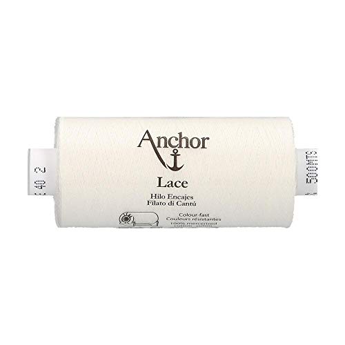 Anchor Hilo De Encaje De Bolillos Encaje, Espesor: 40, Longitud: 500m 2, 3cm x 3cm x 7cm Blanco 2