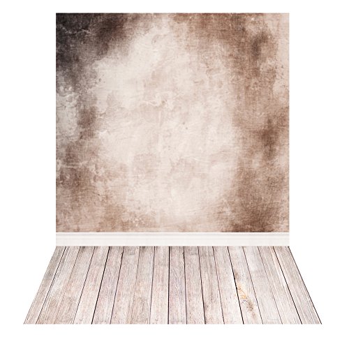Andoer 1.5 * 2m Fondo Fotografía Telón de Fondo Patrón de Piso de Madera de Pared para Niños Bebé Estudio de Foto