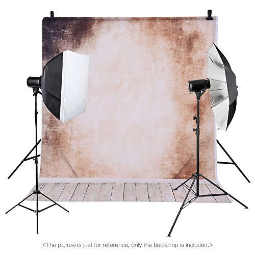 Andoer 1.5 * 2m Fondo Fotografía Telón de Fondo Patrón de Piso de Madera de Pared para Niños Bebé Estudio de Foto
