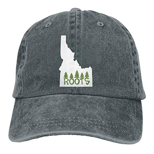 ANIDOG Idaho State with Roots Denim Fabric Baseball Cap Ajustable Street Rapper Hat