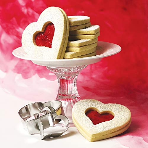 Ann Clark Cookie Cutters Cortador de galletas corazón - 8,3 cm - Acero fabricado en EE. UU.