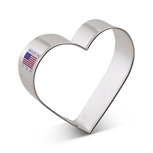 Ann Clark Cookie Cutters Cortador de galletas corazón - 8,3 cm - Acero fabricado en EE. UU.