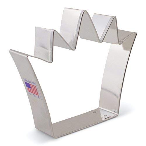 Ann Clark Cookie Cutters Cortador de galletas corona de rey - 10,8 cm - Acero fabricado en EE. UU.