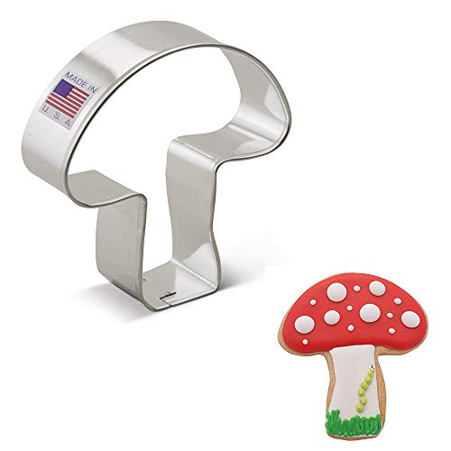Ann Clark Cookie Cutters Cortador de galletas seta - 8,2 cm - Acero fabricado en EE. UU.