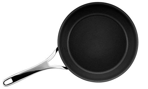 Anolon Nouvelle sartén Profesional con Sistema Antiadherente avanzado, sartén Antiadherente de Cobre, Acero Inoxidable y Aluminio anodizado Duro, sartén pequeña de 20 cm, Negra