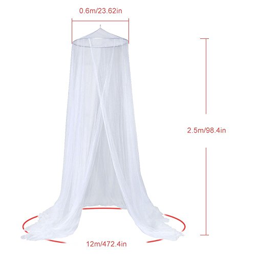 Anpro Mosquitero Mosquitero para cama 2.5mx12mx0.6m Mosquito repelente de insectos Agrained para la pierna doble