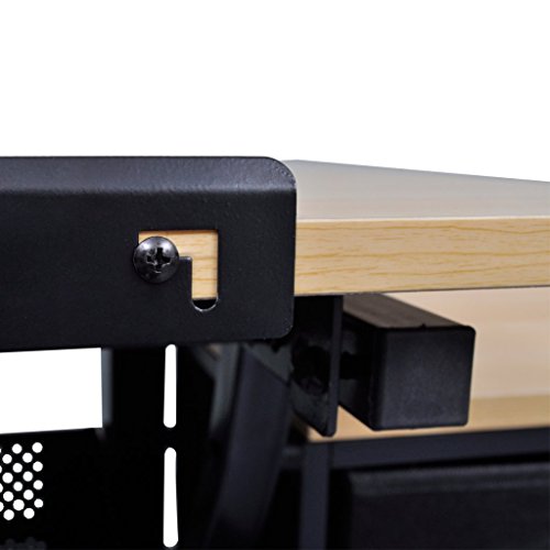 Anself - Mesa De Dibujo con Cajones Y Taburete, Escritorio Inclinable con Silla Y Tablero para Pintar Escribir