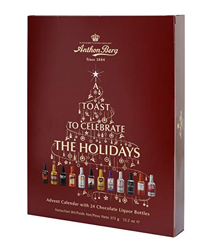 Anthon Berg Calendario de Adviento con 24 botellas de licor de chocolate 375 g