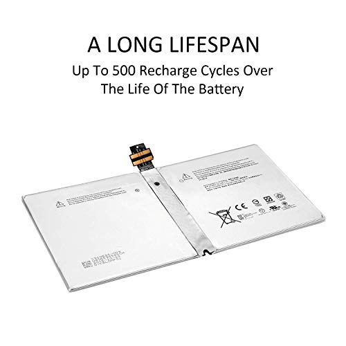 ANTIEE New G3HTA027H Batería Replacement para Microsoft Surface Pro 4 1724 12.3 Inch Series Tablet DYNR01 7.5V 38.2Wh 5087mAh