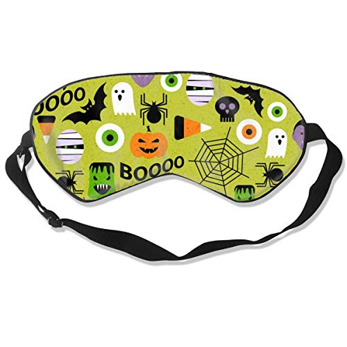 Antifaz de seda supersuave, máscara de dormir ajustable para dormir, para dormir, hacer siestas, viajes, meditación, sin presión, para fiestas de Halloween