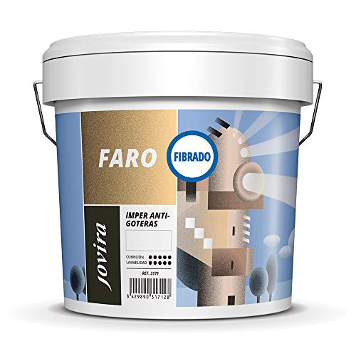 ANTIGOTERAS ELASTICA FIBRADO, Pintura elastica con fibra para terrazas, evita filtraciones en todo tipo de cubiertas y terrazas. (20 KG, ROJO)