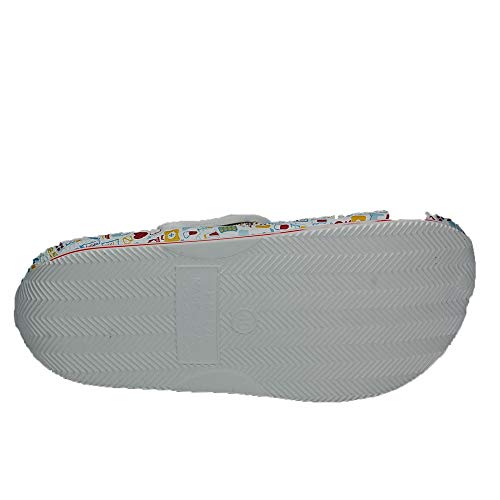 Anyovi Zueco Sanitario Divertido Calavera Rosa Serigrafiado,Transpirable,Suela Antideslizante, Muy Ligero 240 Gramos par. - Unisex-Adulto Talla: 40 Color: Multicolor