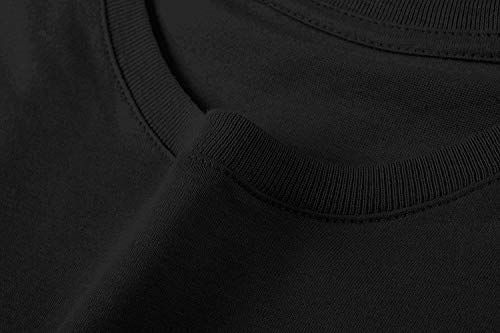Ao Li Ka KDHRTI Homme T-Shirt,Men's Stay Woke Basic Short Sleeve T-Shirts Black