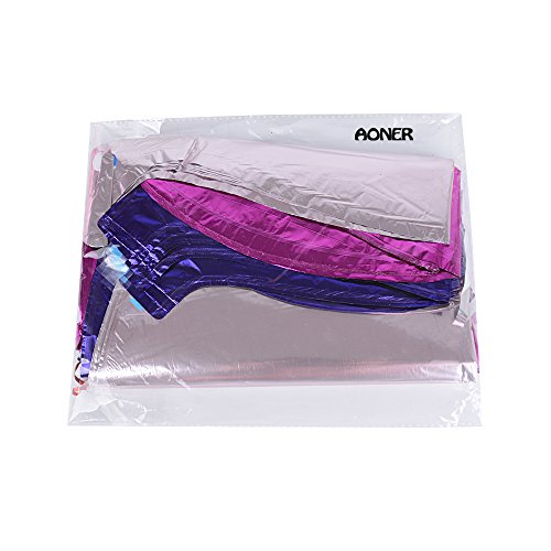 AONER 21x Globos Metalicos Corazón con Cintas Globos de Helio Decoración para Boda y Fiesta 18in (21pcs*18in, 3 Colores)