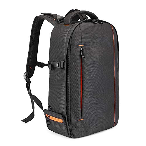 AOWU Caso réflex Mochila Cámara Digital réflex Digital de vídeo Bolsa de Almacenamiento 15L Camping Viaje Impermeable al Aire Libre Fotografía Mochila para Hombres de Las Mujeres