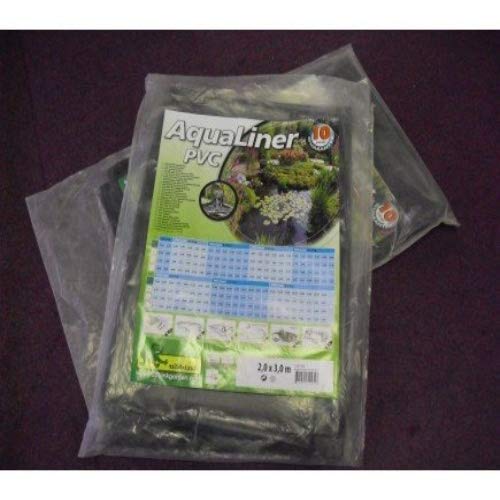 Apollo Gardening Ltd M256375 - Estanque en Lamina de PVC Negro aqualiner 2 x 3 m