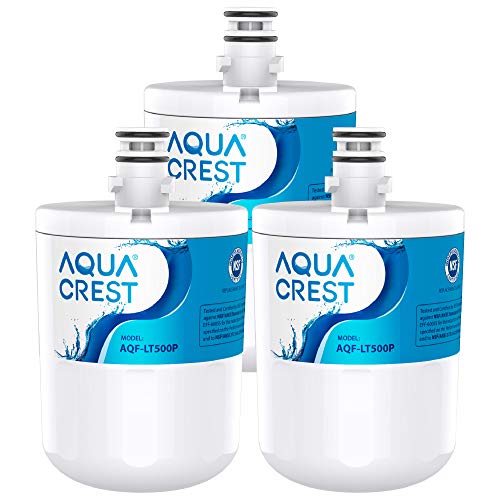 AQUACREST LT500P Filtros de agua para frigorífico, Compatible con LG LT500P, WSL-1, WF-290, 5231JA2002A, ADQ72910902, ADQ72910901, 5231JA2002B, Kenmore GEN11042FR-08, GEN11042F-08, 46-9890 (3)