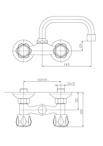 Aquagrif 06EGE540CR Fregadero, Cromo