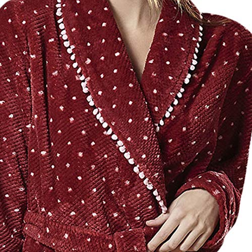 ARABESCO - Bata Mujer CORALINA Mujer Color: Granate Talla: x-Large