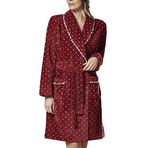 ARABESCO - Bata Mujer CORALINA Mujer Color: Granate Talla: x-Large
