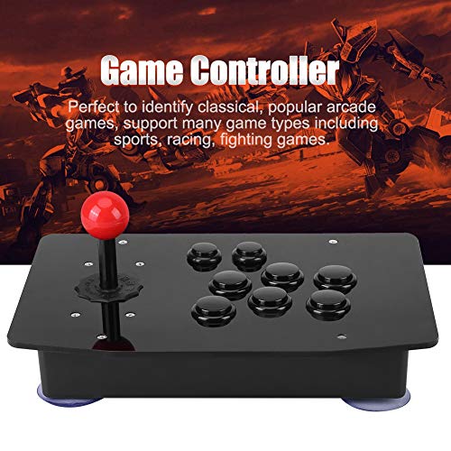 Arcade Fight Stick, USB2.0 Controlador de joystick de lucha de juegos de arcade, Controlador de juegos clásicos Zero Delay Botones de palanca de mando para Arcade PC WIN7/8/10