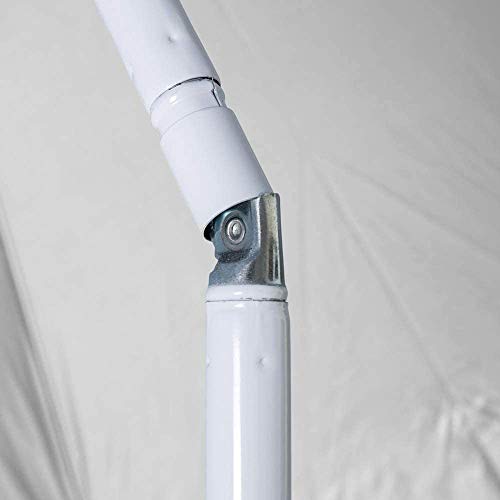 Arcoiris Sombrilla Playa Parasol de Aluminio Protección Solar UPF+50 (200cm, Azul Clara)