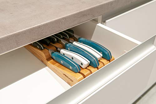 Arcos 794300 Taco Cajonera Organizador Cuchillos, bambú, Marrón, 39 x 432 x 139 mm