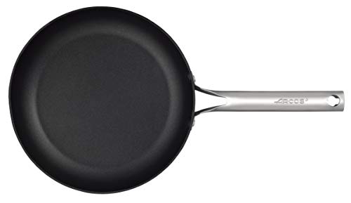 Arcos Serie Durapro - Sartén Antiadherente - Cuerpo de Aluminio Forjado 26 cm - Mango de Acero Inoxidable - Color Negro (Libre de PFOA)