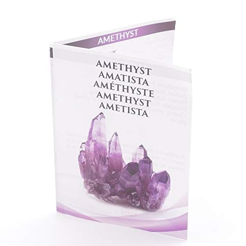 ARITZI - Colgante en Plata de Ley 925 con forma de punta en Piedra natural - Incluye una Cadena"box chain" de 45cm de plata - Amatista