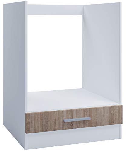 Armario para horno empotrable, 60 cm, roble Sonoma