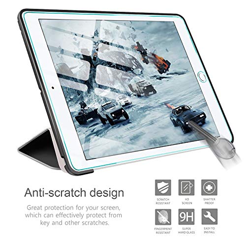 AROYI Funda iPad 2019 10.2 (7 generacion)+ Protector Pantalla, Carcasa Silicona Smart Cover con Soporte Función Auto-Sueño/Estela para iPad 7th Generation 10.2" 2019