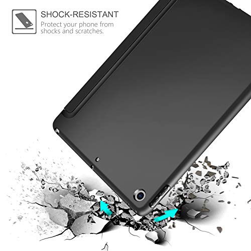 AROYI Funda iPad 2019 10.2 (7 generacion)+ Protector Pantalla, Carcasa Silicona Smart Cover con Soporte Función Auto-Sueño/Estela para iPad 7th Generation 10.2" 2019
