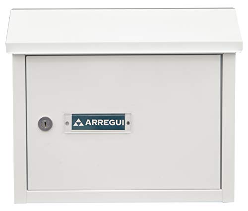 Arregui V4061 Buzón Recogecartas Maxi de Aluminio, tamaño M (DIN A4), Blanco