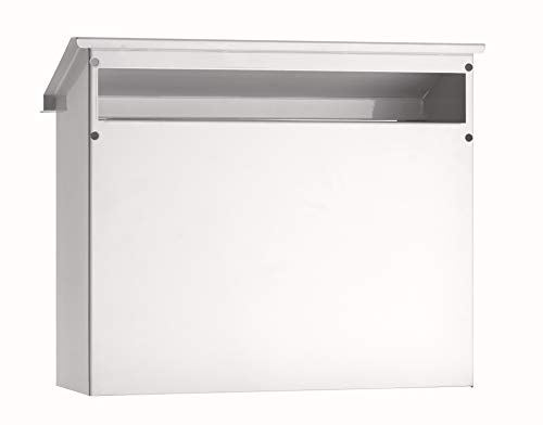 Arregui V4061 Buzón Recogecartas Maxi de Aluminio, tamaño M (DIN A4), Blanco