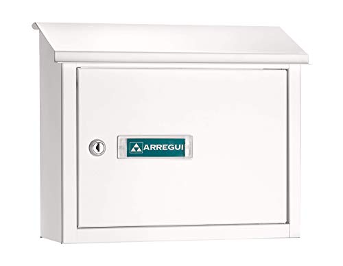 Arregui V4061 Buzón Recogecartas Maxi de Aluminio, tamaño M (DIN A4), Blanco