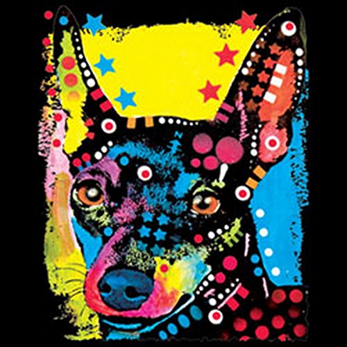 Art & Detail Shirt Neon - Delantal, diseño de Pinscher en miniatura